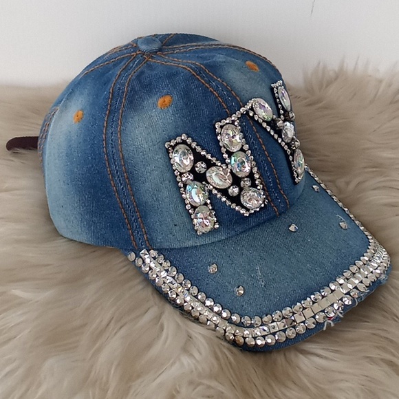 NY Bling 💎 Denim Baseball Cap - Picture 12 of 12